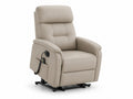 Fauteuil Relax Électrique en Similicuir Beige