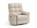 Fauteuil inclinable tissu polyester beige