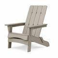 Chaise Adirondack d'extérieur en Plastique Recyclé Taupe