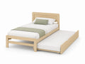 Lit en bois avec lit rétractable et matelas