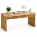 Bureau rectangulaire en bois d'ingénierie couleur Chêne