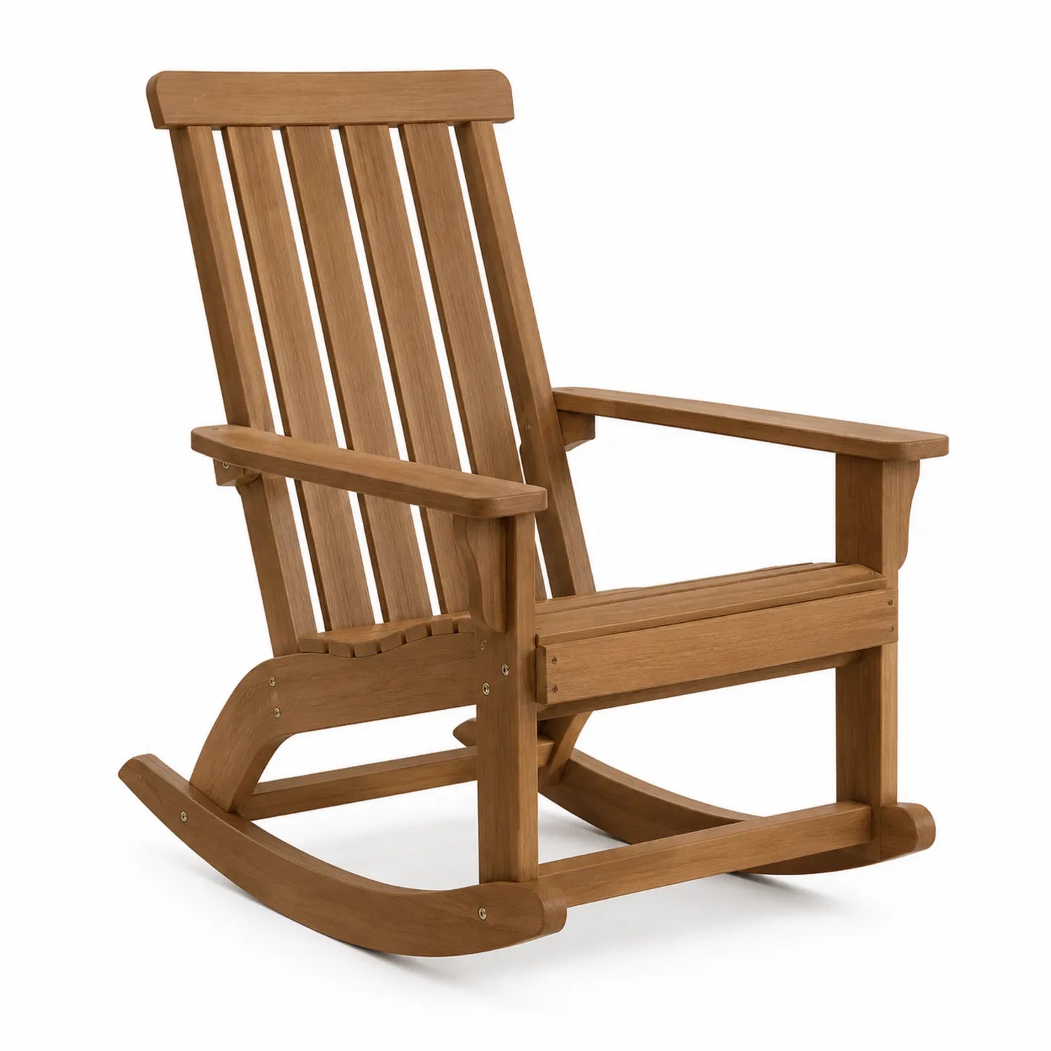 Chaise berçante en bois pour extérieur Marron